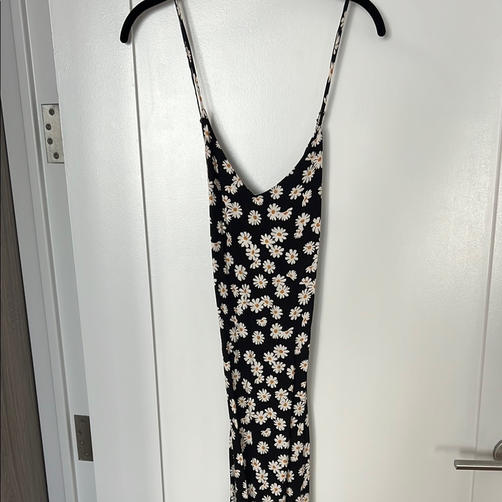 Reformation Floral Black Dress